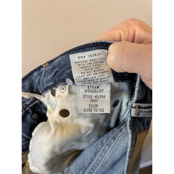 GRLFRND Jeans Helena Distressed Sz 25 Made in USA - Picture 10 of 11